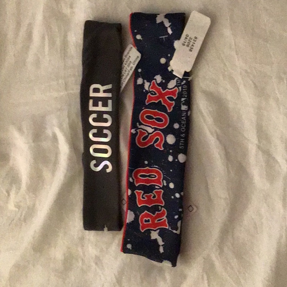 Justice head bands, Red Sox sports justice line